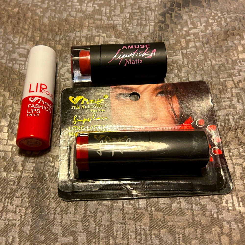 Amuse Cosmetics 3pcs Lip Bundle